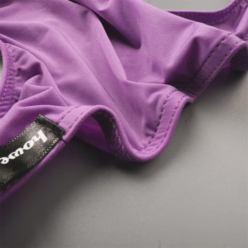 Thin Ice Silk Low Waist Men Briefs Solid Color Semi Transparent Underwear Plus Size Bulge Pouch Smooth Breathable Soft Panties — image 7