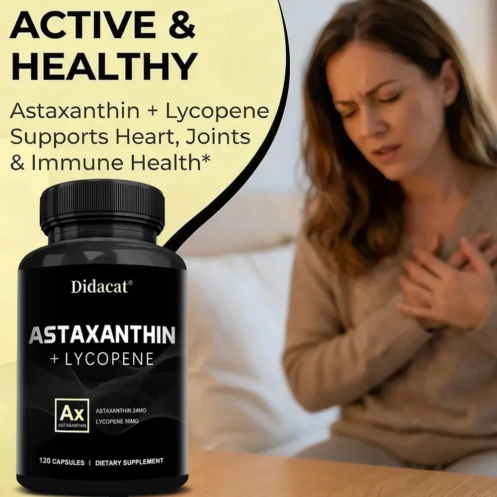 Suplemen Astaxanthin untuk Pria dan Wanita | Dari Haematococcus Pluvialis Microalgae untuk Penunjang Kesehatan Mata & Kulit — image 3
