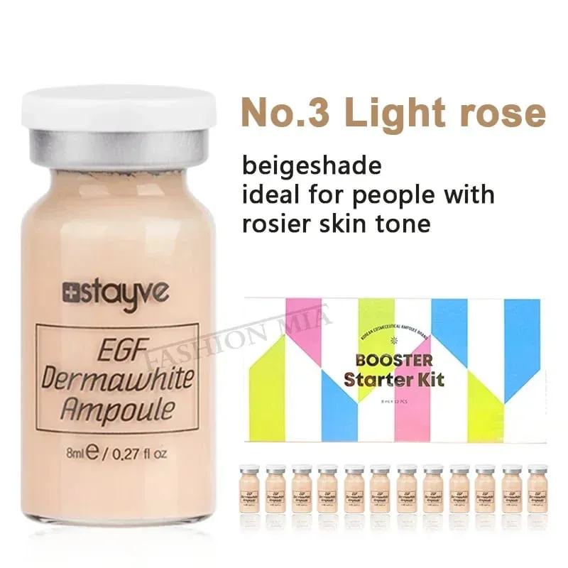 סלמון DNA/פפטיד קוריאה Stayve מקורי 8 מ"ל ערכת איפור BB Cream Glow זוהר Hyaluronic Serum Ampoule Foundation Skin Care Beauty