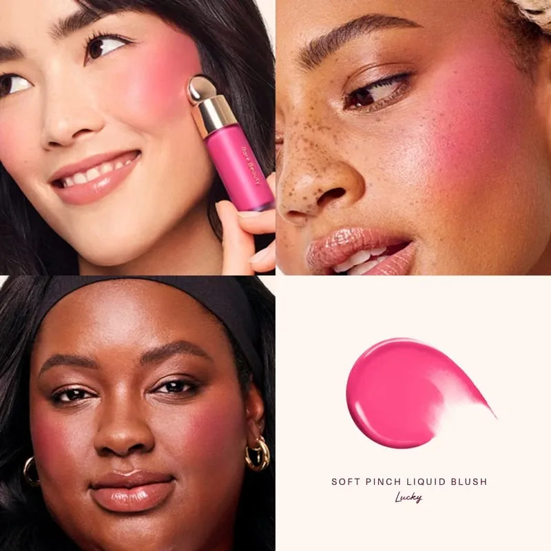 Rare Beauty Liquid Blush Μεταξένιο και Γλιστρά στην Ομαλή Φύση Μεγάλης διάρκειας Πλούτο Happy Hope Delight Stained Lipstick Gloss Μακιγιάζ
