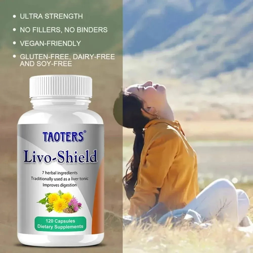 Organic Milk Thistle Extract Capsule & Dandelion for Antioxidant Detox Support Liver Health Function Herbal Supplement — image 7