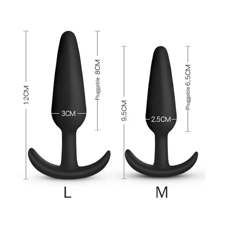 T Shape אנאלי תקע 3 גדלים רך סיליקון Butt Plug Stimulator אנאלי צעצועי מין לעיסוי ערמונית דילדו לנשים גברים צעצועי מין למבוגרים