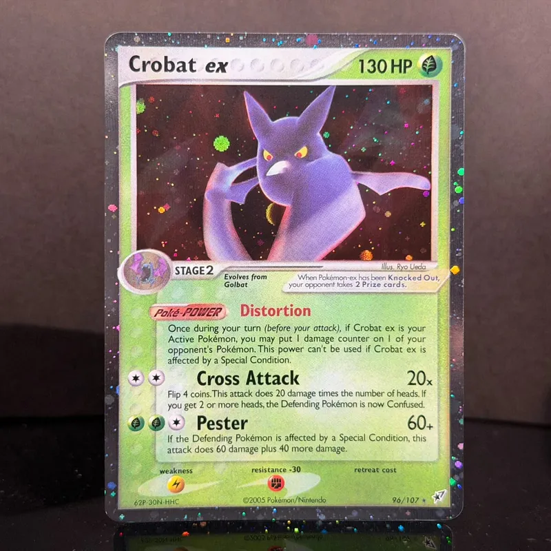 Κάρτες μεσολάβησης Pocket EX Deoxys Crobat Jirachi Latios Sharpedo Salamence Hariyama Deoxys Rayquaza Cosmos Holo Gold Star UR