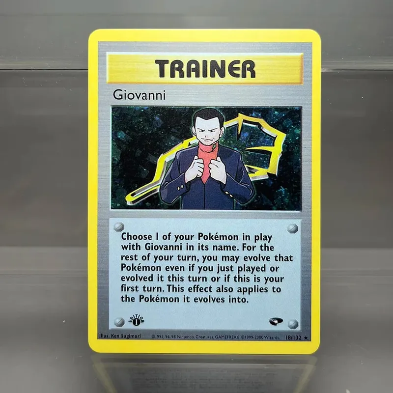 PKM Cards 1st Edition Gym Challenge 1996 Base Set Single Foil Cards Mewtwo Gengar Raichu Game Collection Cards PTCG Proxy Cards