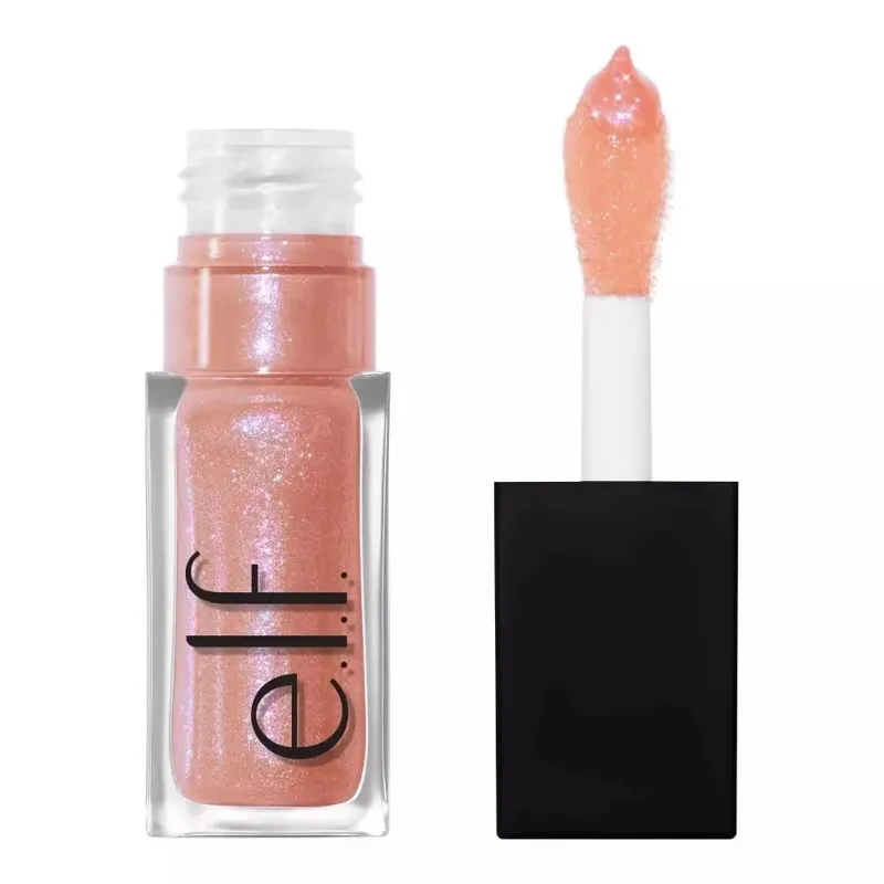 ELF Fashion Makeup Cosmetics Liquid Foundation Concealer וליפ גלוס מבהיר עם אורות מהבהבים Lip Oil Glossy Finish