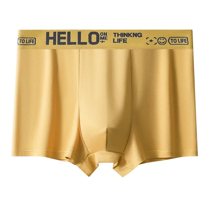 1pcs Men's Boxer Briefs Male Sport Shorts Teenager High Stretch Underwear Breathable Fashion Soft Comfortable Underpant — image 11