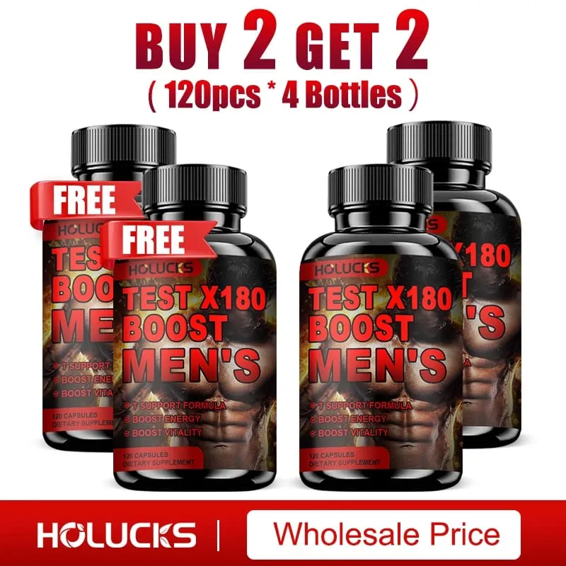 Test X180 Boost 9-in-1 T Support for Men with D-Aspartic Acid Fenugreek Tribulus Terrestris Boost Vitality & Performance