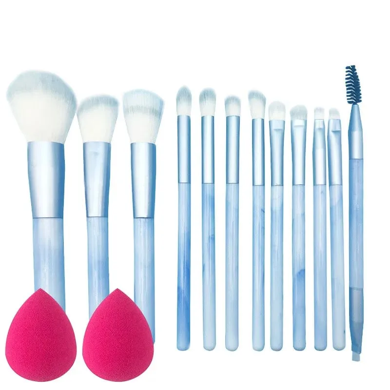 10/14 Stuks Make-Up Kwasten Set Oogschaduw Foundation Vrouwen Cosmetische Losse Poeder Blush Super Zachte Blending Make Up Borstel beauty Tool