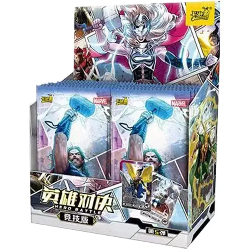 Tunay na Card Heroes Duel Card Competitive Version Iron Man Thor Captain CR America Collection Card Mga Laruan