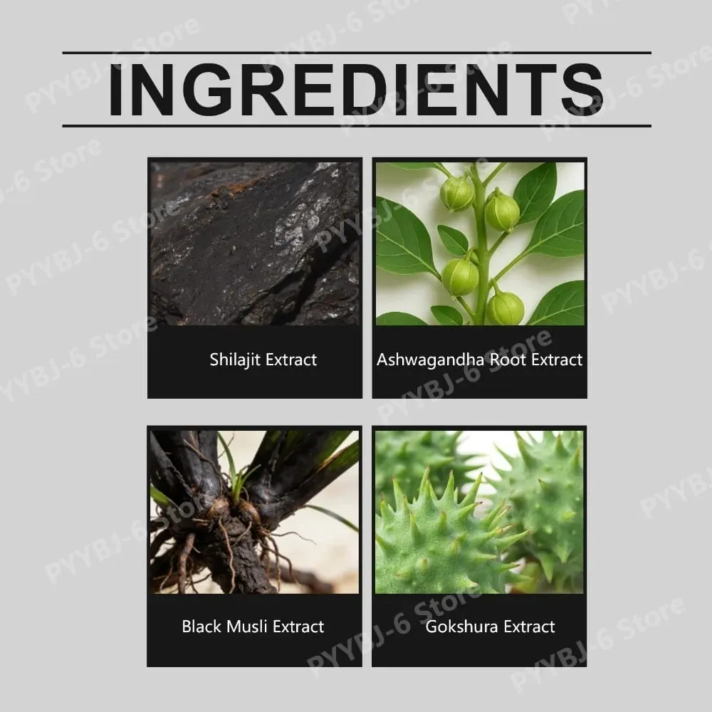 Η φόρμουλα Himalayan Shilajit Gold 60 Gummies Minerals υποστηρίζει την ενίσχυση της ενέργειας και τη ζωτικότητα του σώματος Φυσικό συμπλήρωμα διατροφής — image 5