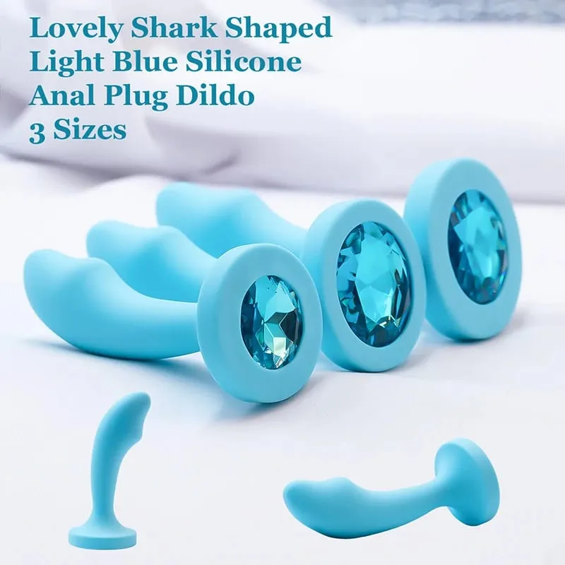 Silicone Anal Plug for Woman 3 Sizes Butt Plug Crystal Base Analplug Sex Toys For Woman Men Anal Toys Anal Dildo Adult Toys — image 2