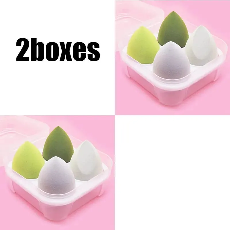 4/8/16 τμχ Σετ καλλυντικών σφολιάτας Beauty Egg Wet and Dry Dual-use Egg Makeup Foundation Sponge Air Cushion Puff Soft Makeup Tools
