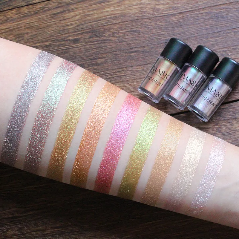 New Arrival Glitter Eyeshadow Metallic Loose Powder Waterproof Shimmer Pigments Colors Eye Shadow Makeup Cosmetics — image 4