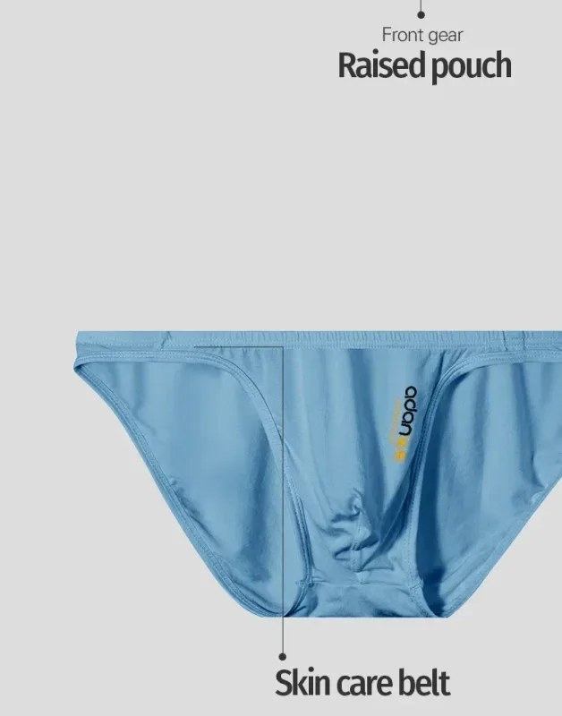 Men Modal Low‑Rise Briefs Sexy Solid Color Simple Triangle Underwear Sports Breathable Comfortable Male Panties