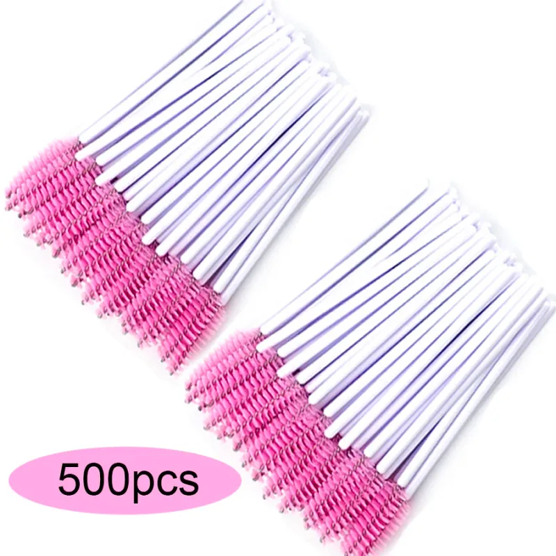 50/100/300/500db Szemöldök szempilla kefék Szempilla orsók Szempillaspirál pálcák Applikátor szempilla meghosszabbításhoz Smink eszköz LAUKISS