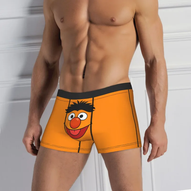 S-Sesames Streets Tango Elmo & Grover Underwear Men Shorts Briefs Funny Boxershorts Quality Customs Oversize Panties — image 7