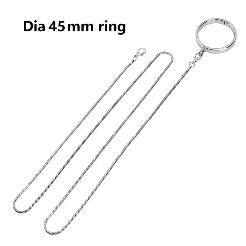 Male Ball Scrotum Stretcher metal penis lock cock Ring chain SM bondage restraint Delay ejaculation BDSM Sex Toy for man