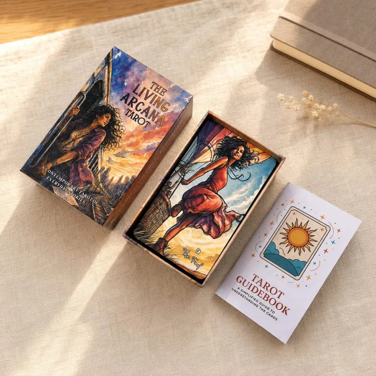 78-Card Living Arcana Tarot Deck 13x8 Cm Includes Paper Manual Explore Ancient Patterns in Modern Life Card Game Set