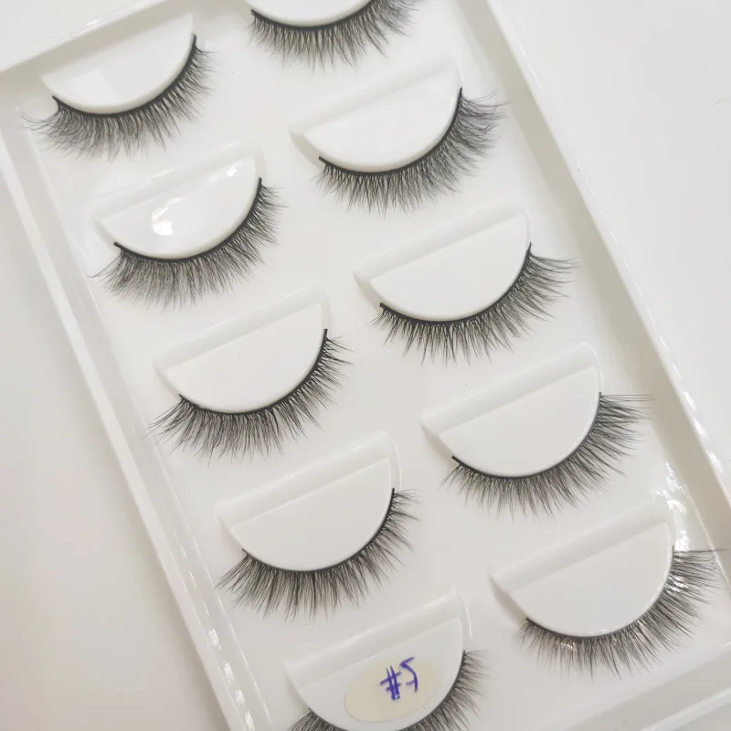 38 Style 5 Pairs Eyelash Natural 3D Mink Ψεύτικες βλεφαρίδες Μακιγιάζ Fake Eye Lashes Faux Cils Make Up Εργαλεία ομορφιάς Χονδρική