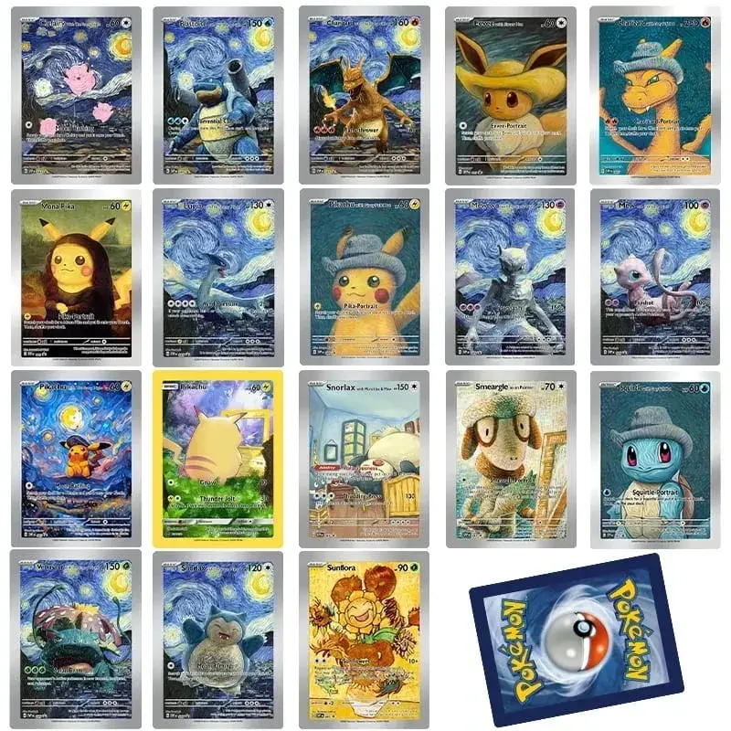 DIY Collection Cards 2023 SVP EN VAN GOGH /GREY FELT HAT Self Made Single Card Classic Game Anime Cards Gift Toy