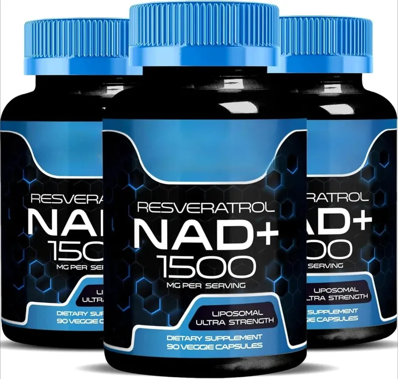 NAD+ Capsules with Resveratrol Herbal Antioxidant Supplement Support Cellular Health Energy & Anti Aging for Women Men 90pieces — image 9
