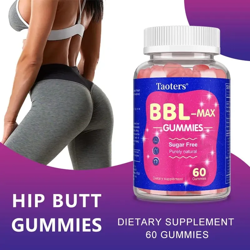 Buttocks Enlargement Gummies for Women - BBL- MAX Gummies - with Multivitamins and Herbal Extracts