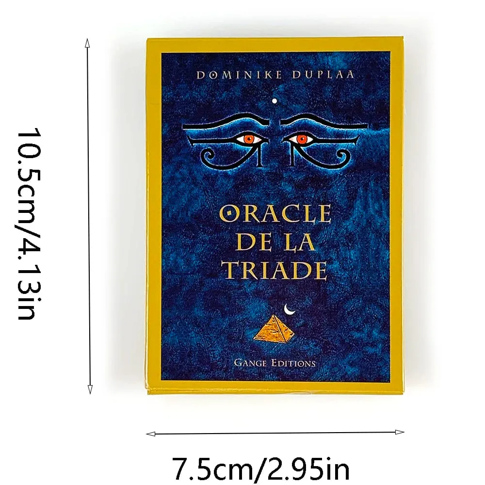 Oracle De La Triade Oracle kártyák francia változatú kártyák játék Spirituális jóslás Oracle kártyák útmutatóval kezdőknek