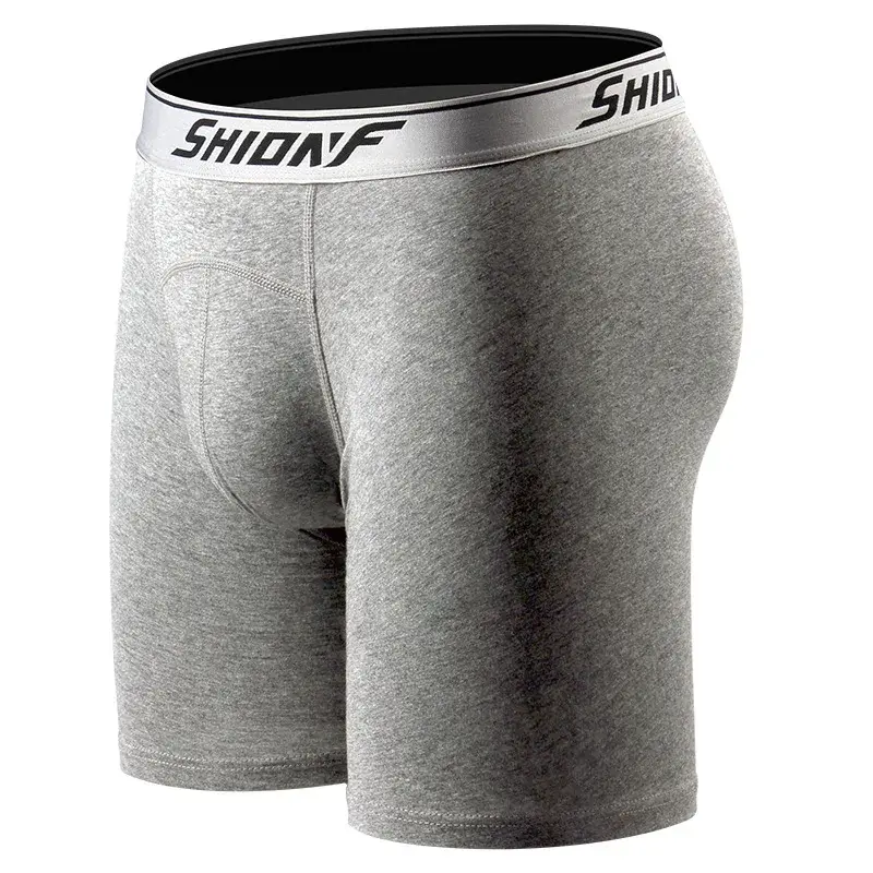 150kg 9xl calcinha esportiva masculina de algodão de grandes dimensões perna longa boxer secagem rápida jogging shorts de fitness masculino apertado correndo curto — image 10