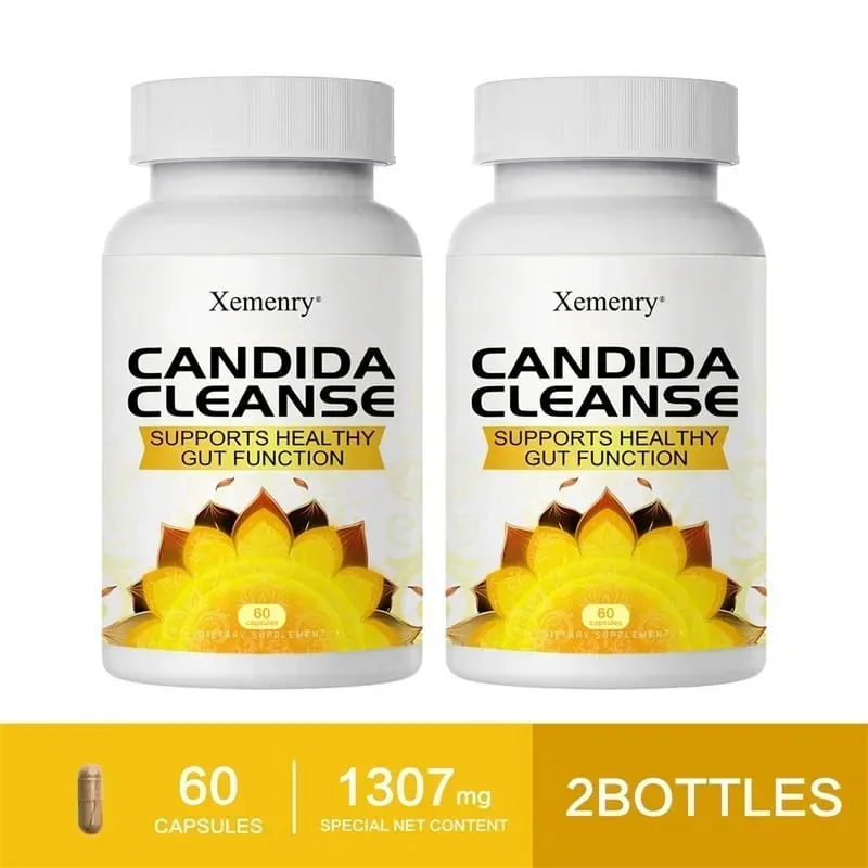 Candida Cleanse - Promotes Intestinal Cleansing and Detoxification Improves Digestion and Relieves Constipation and Bloating