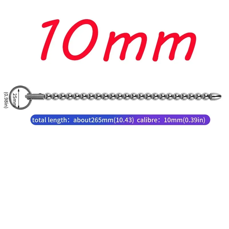 Fém Horse Eye Stick péniszdugó Húgycső gyöngy elektromos sokk Húgycső stimulátor Hangos maszturbáció Climax Szexjáték férfiaknak