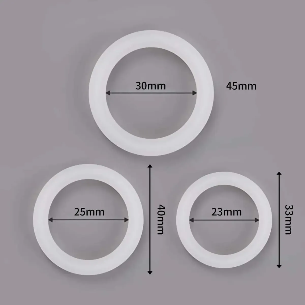 3PCS Durable Silicone Cock Rings Flash In The Night Lock Penis Ring Sex Toys For Men Male Delay Ejaculation Scrotum Lock Ring — image 2