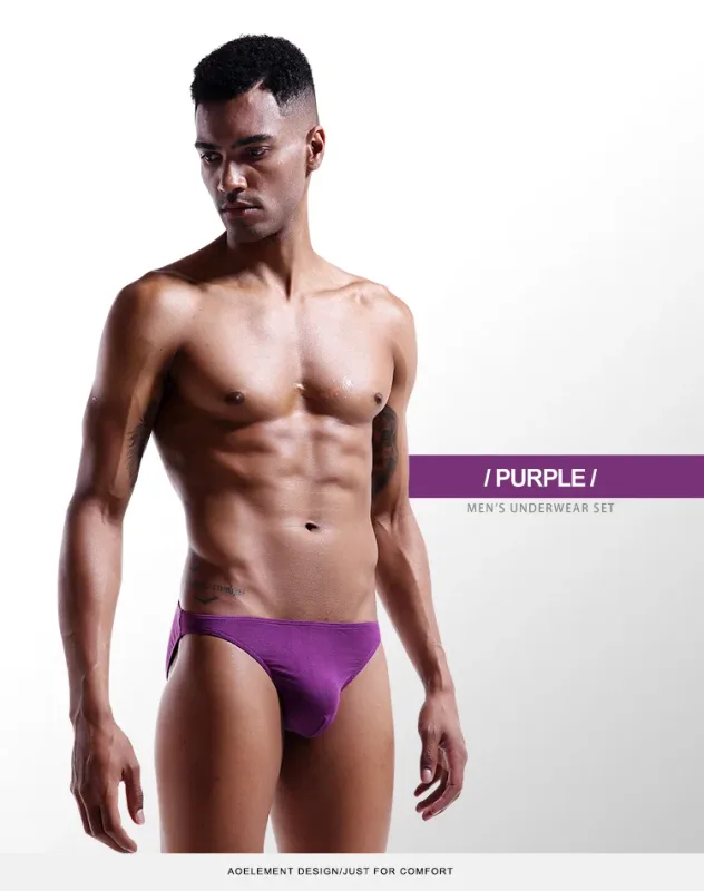 Men's underwear with a U-shaped protruding modal, thin, elastic and sexy low-waisted tight underpants — image 22