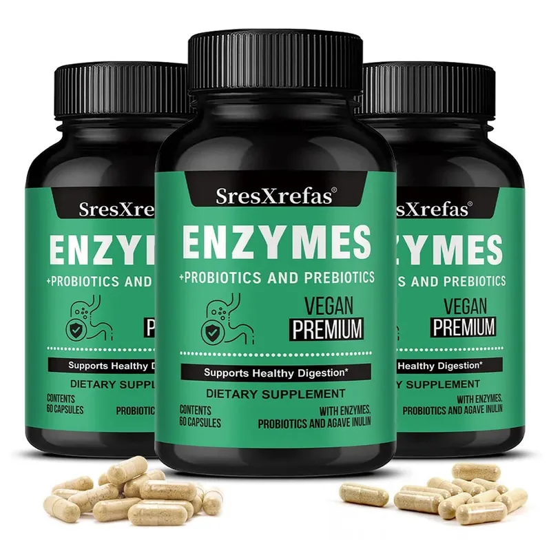 Probiotic Prebiotics & Digestive Enzymes Capsules Colon Cleanse & Detox Supports Gut Health Digestion & Balance Gut Bacteria