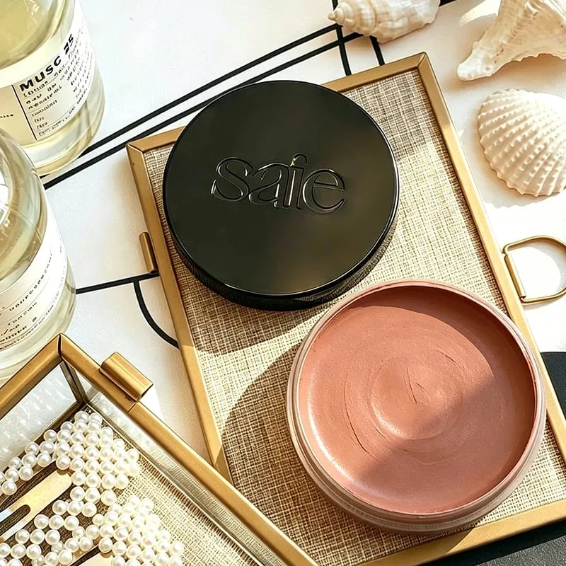 Μακιγιάζ Saie Liquid Powder Blusher Easy to Color Liquid High Gloss Face Contour Antique Copper Paste Φορητά καλλυντικά