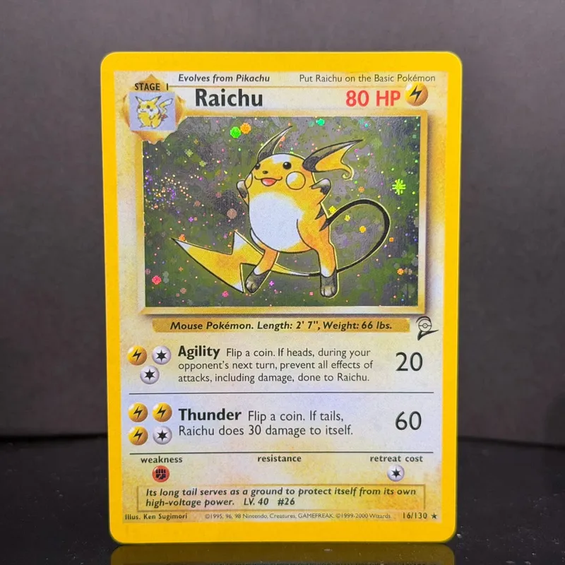 Pocket 2000 Base Set 2 OG Nostalgia Συλλεκτικό Hitmonchan Scyther Clefable Pidgeot Mewtwo Traditional Holo Proxy — image 21