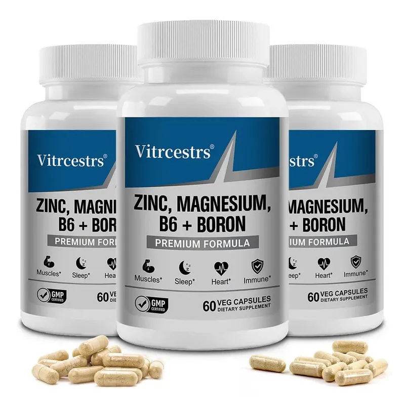 Magnesium Complex Capsules - boron/L-Threonate + Zinc D3 B6 High Absorption Muscle Bone Brain Sleep Health Anxiety Relief — image 8
