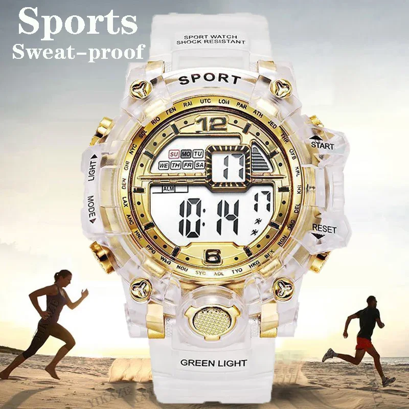 Waterproof Men Sport Watch Men's LED Digital Watches Luminous For Man Student Date Army Military Clock Relogio Masculino — image 5
