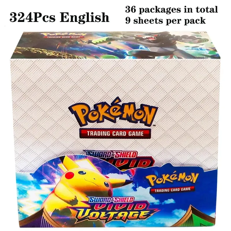 324Pcs Pokemon TCG: Sword & Shield Tempest Bonds Booster Box Trading Card Game Pokemon Kids Toys Επιτραπέζιο παιχνίδι — image 13