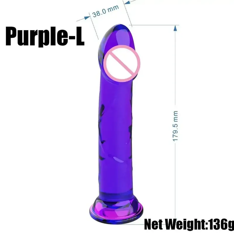 Ρεαλιστικό μικρό ζελέ σιλικόνης Dildo για γυναίκες με βεντούζα Strapon συμβατό με πρωκτικό βύσμα Παιχνίδι σεξ για ενήλικες για γυναίκες