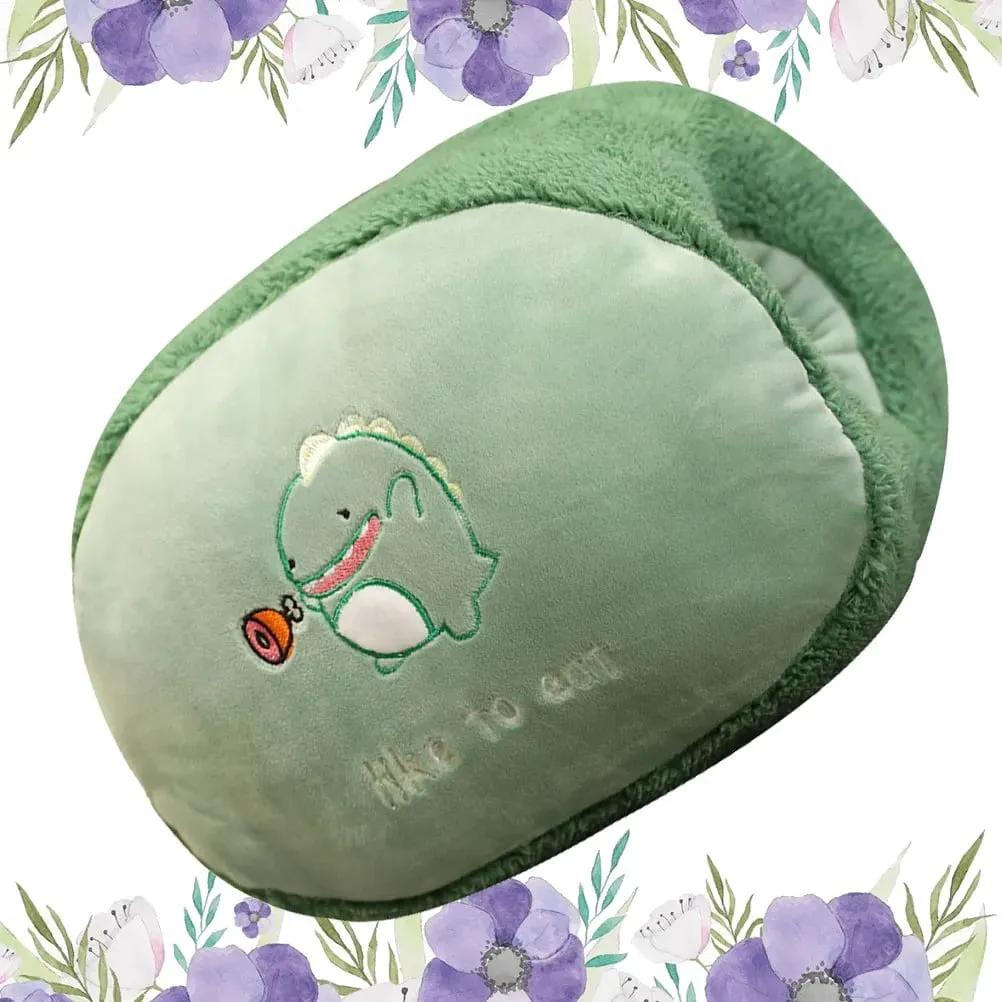 Dinosaur Cartoon Hand Warmer Μαξιλάρι Μαλακό ζεστό μαξιλάρι για καναπέ-κρεβάτι Γραφείο αυτοκινήτου που δεν παραμορφώνεται εύκολα Τέλειο χειμωνιάτικο δώρο