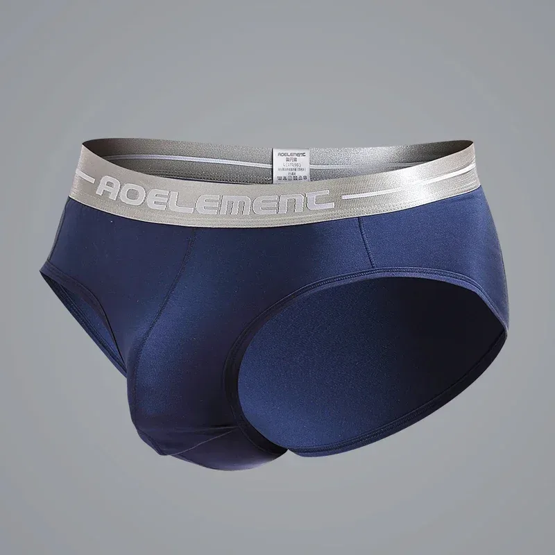 1pc Modal capsule lift U convex men's underwear bullet separate ice silk capsule pouch briefs