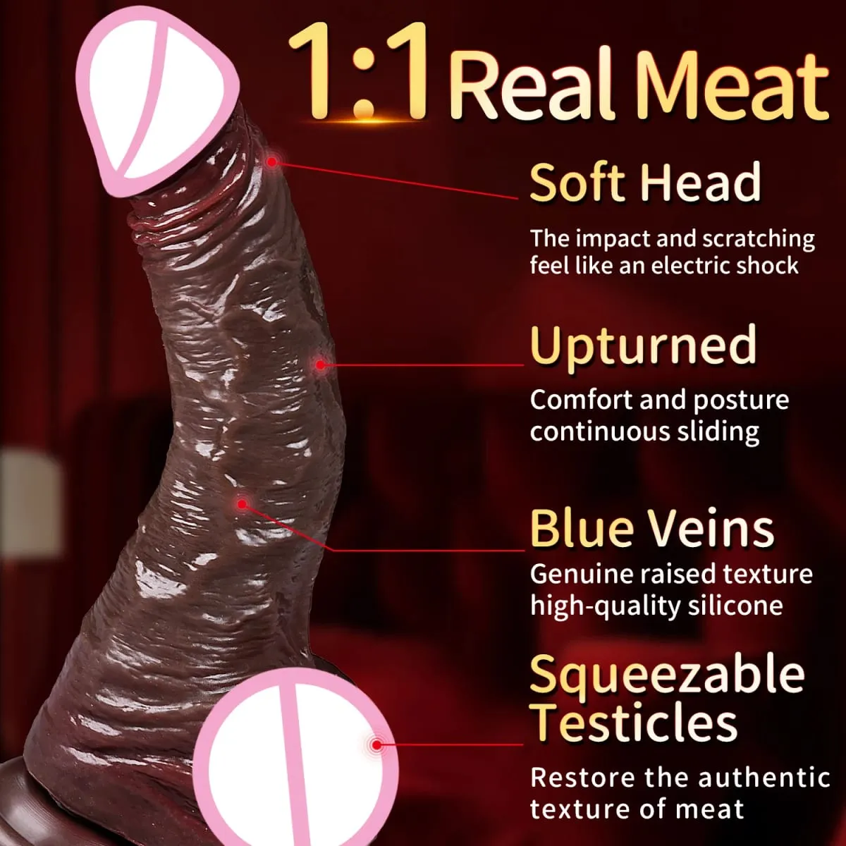 Woman Realistic Soft Double Layer Silicone Skin Sliding Foreskin Testicles Dildo Anal Massager Penis Butt Plug Adult Sex Toys 18