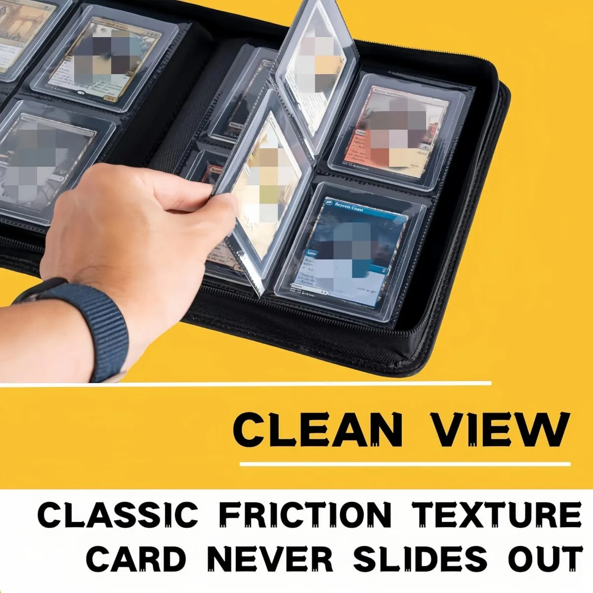 TopLoader 4-Pocket Card Binder (160 Cards) – Μαύρο/Αποθηκευτικός χώρος βιομηχανικής αντοχής για κάρτες TCG και αθλητικές κάρτες. Το όνειρο του συλλέκτη