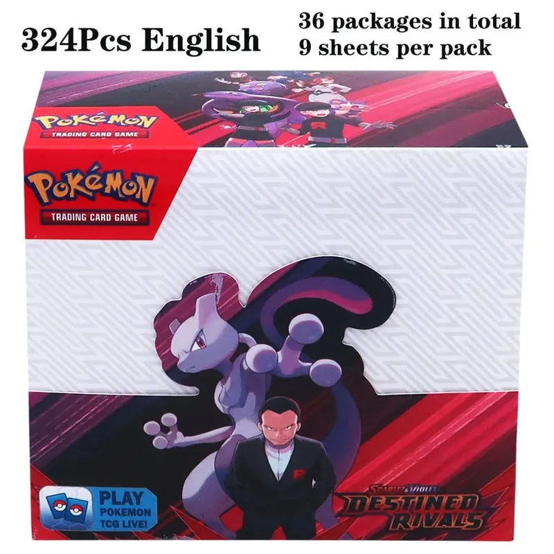 324Pcs Pokemon TCG: Sword & Shield Tempest Bonds Booster Box Trading Card Game Pokemon Kids Toys Επιτραπέζιο παιχνίδι — image 26