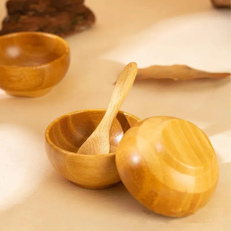 5/10/30/50 τμχ Μπολ Μίξερ Μάσκας Προσώπου Bamboo DIY με κουτάλι Σετ μπολ αρωματοθεραπείας Κιτ εργαλείων μακιγιάζ περιποίησης προσώπου με λάδι μασάζ