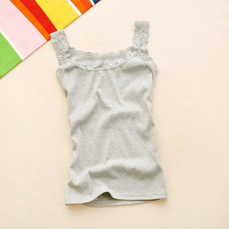 Camisole Lingere Tank Top Δαντέλα λουράκι Λευκό μαύρο γιλέκο ύπνου Bralette Crop Top Sexy Camis Slim Corset Undershirt Tanks