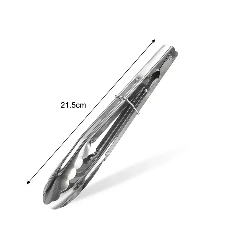 Stainless Steel Food Tongs Food Grade Meat Steak Barbecue Tong Multi-size Non Slip Long Handle Bread Clips Kitchen Cooking Tools