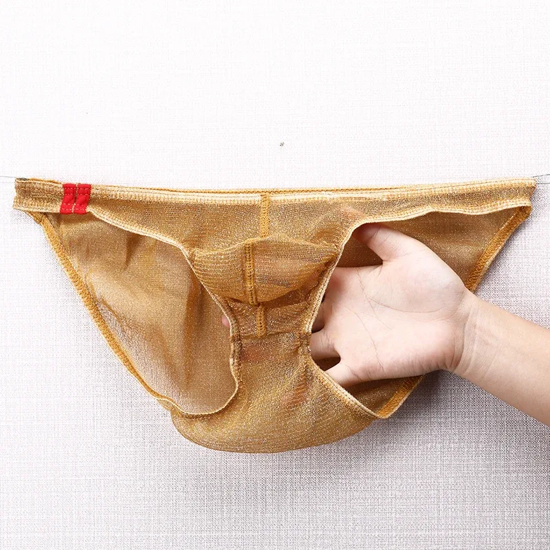 Herren-Unterwäsche-Slips, ultradünn, atmungsaktives Mesh-Höschen mit niedrigem Bund — image 24