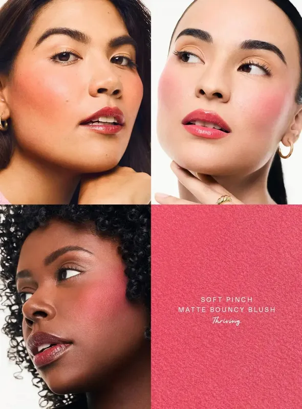 Rare Beauty Liquid Blush Natural Glow αναμειγνύεται εύκολα ενώ το Velvet Blush Stick αδιάβροχο, ανθεκτικό στον ιδρώτα, ελαφρύ μακρύ μακιγιάζ
