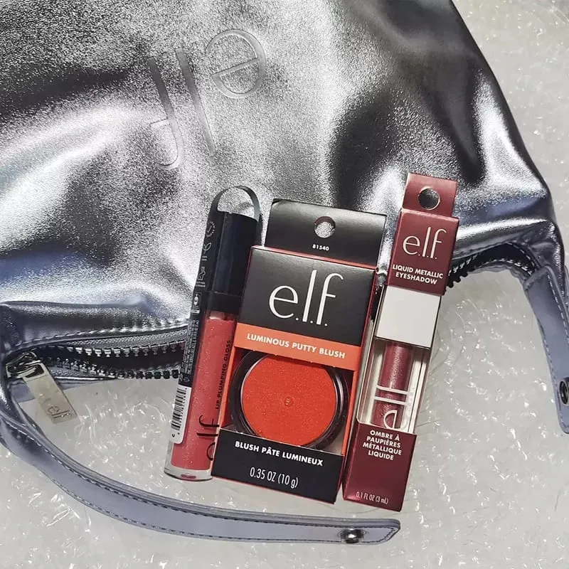 Elf Putty Blushcream Balm בגוונים ורודים בורה בורה מט זיגוג פנינה ומנצנץ לשפתיים לאיפור לחות לשפתיים